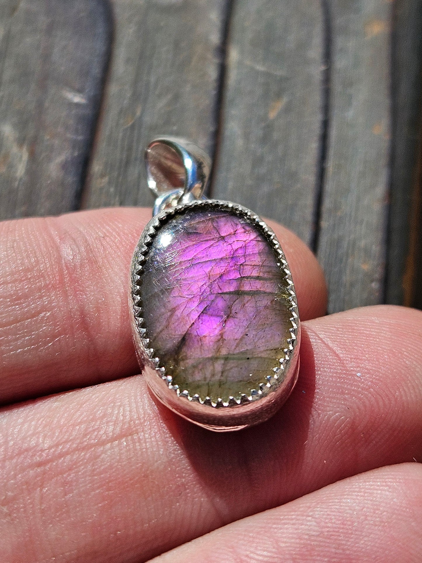 Purple Labradorite Pendant