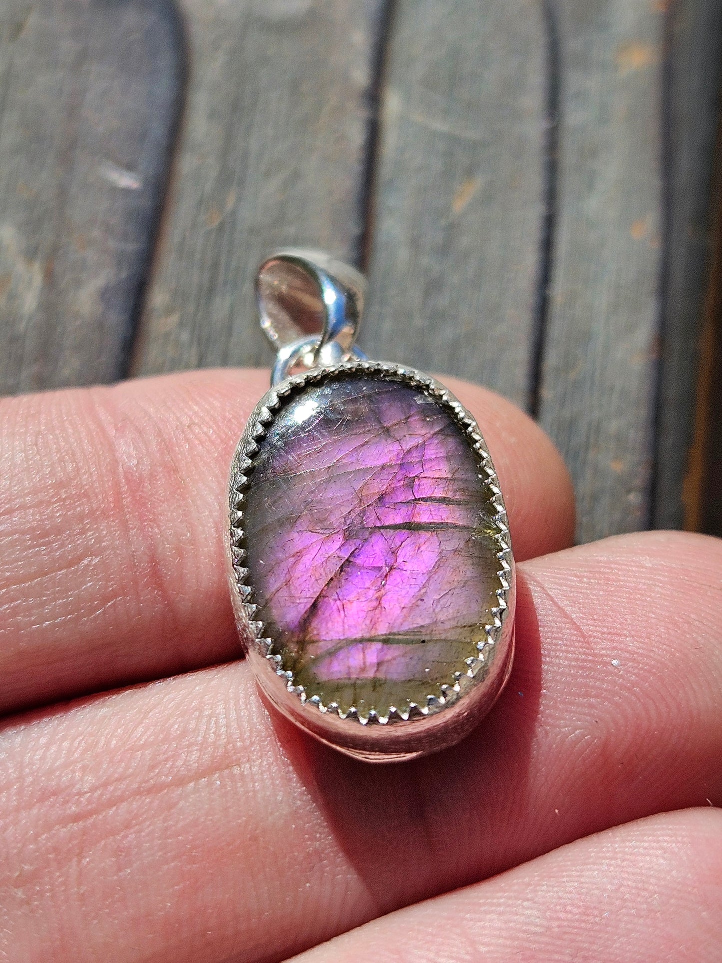 Purple Labradorite Pendant