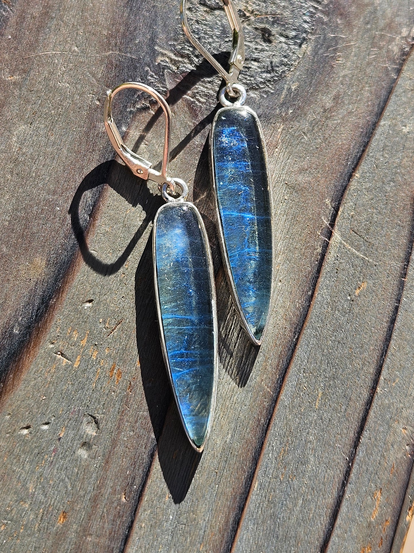 Aquamarine Bullet Earrings