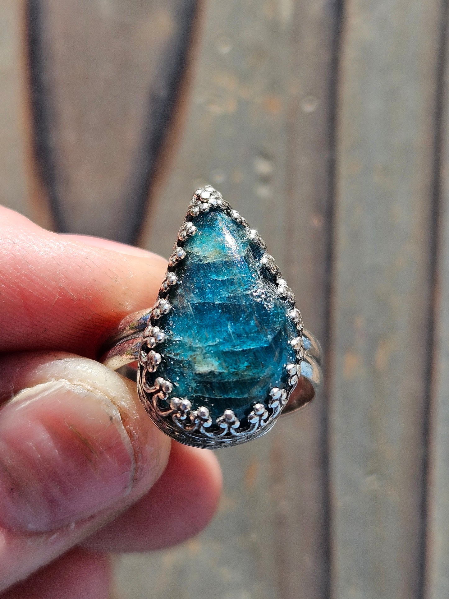 Apatite Ring, Size 8