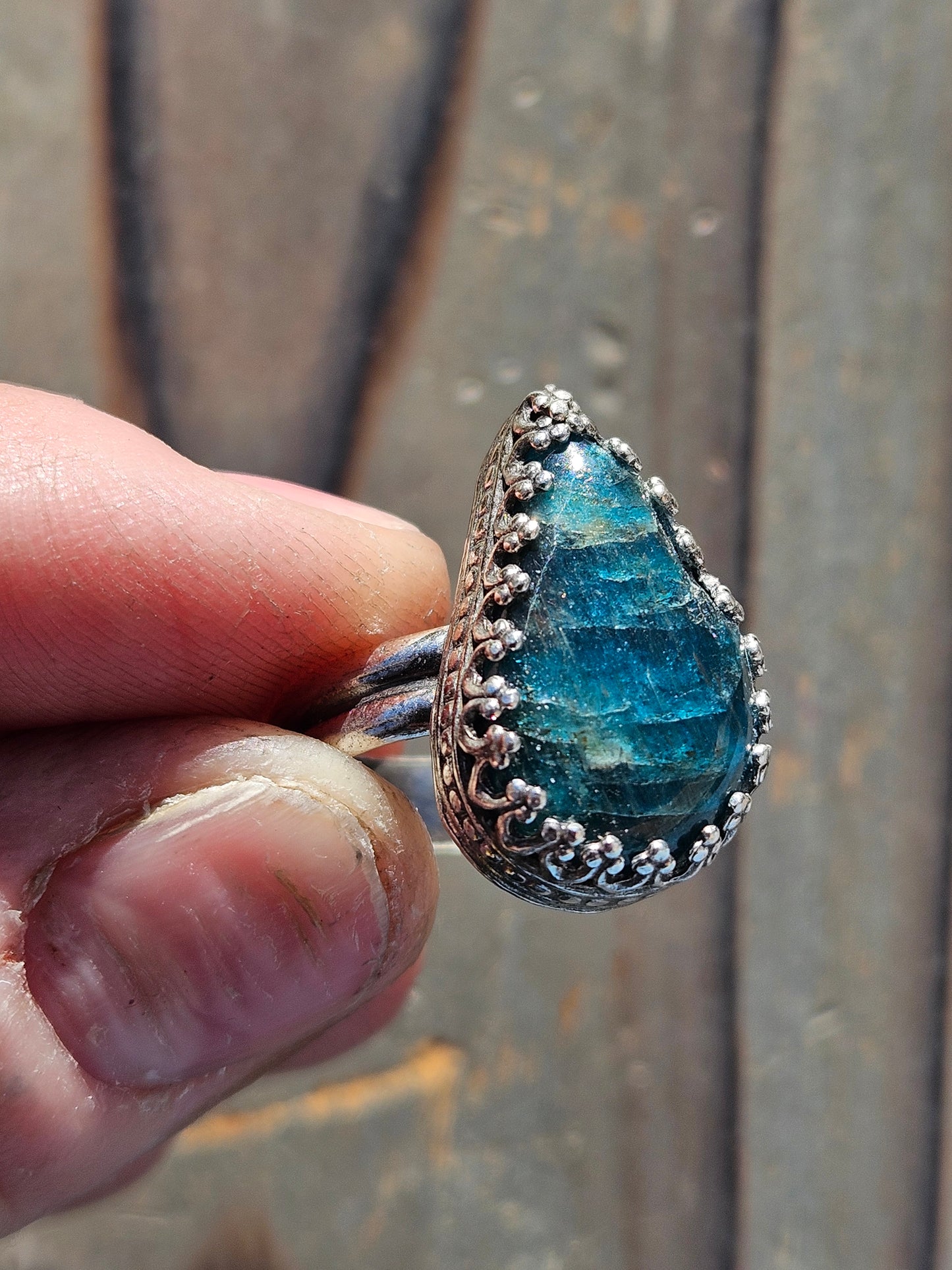 Apatite Ring, Size 8