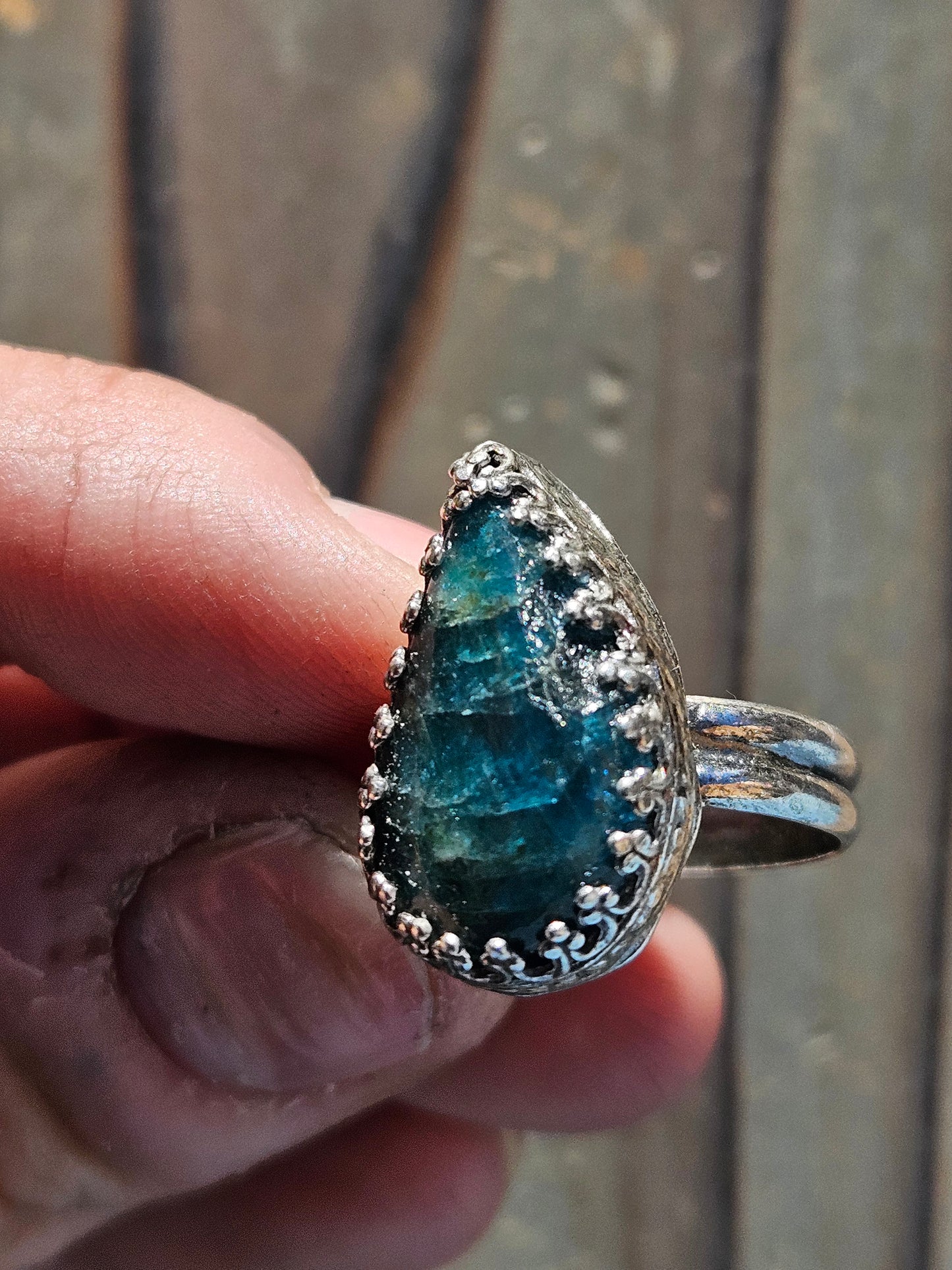 Apatite Ring, Size 8