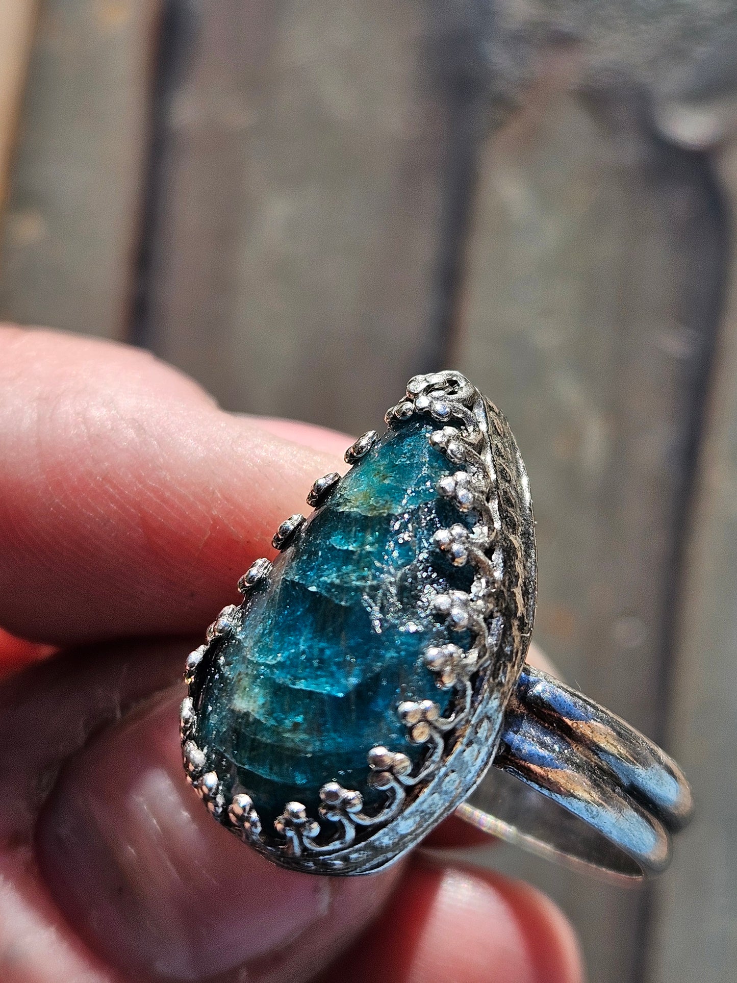 Apatite Ring, Size 8