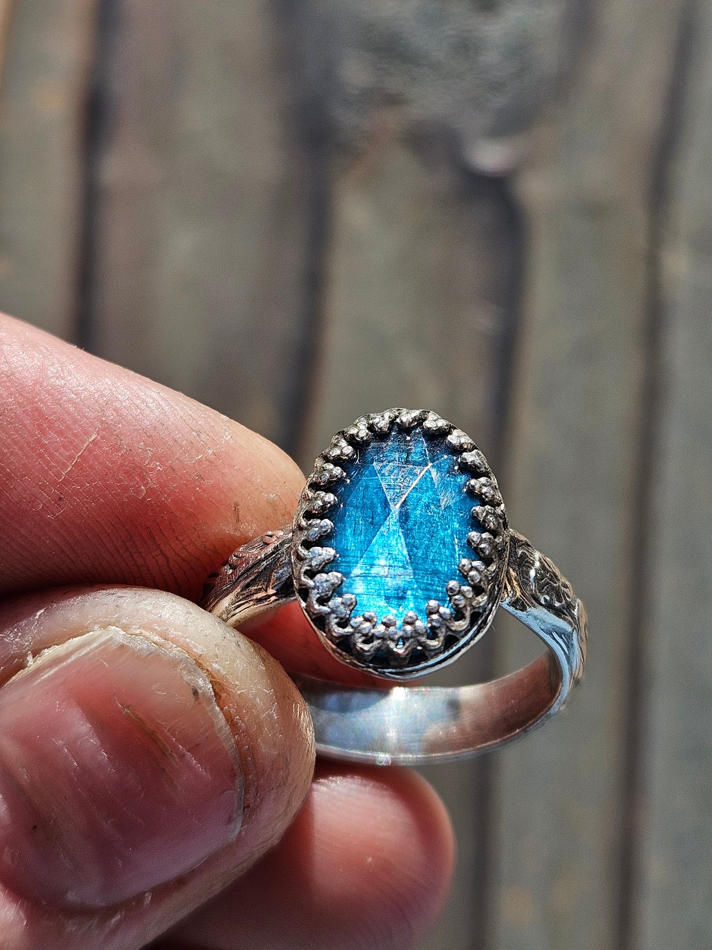 Blue  Kyanite Ring, Size 7