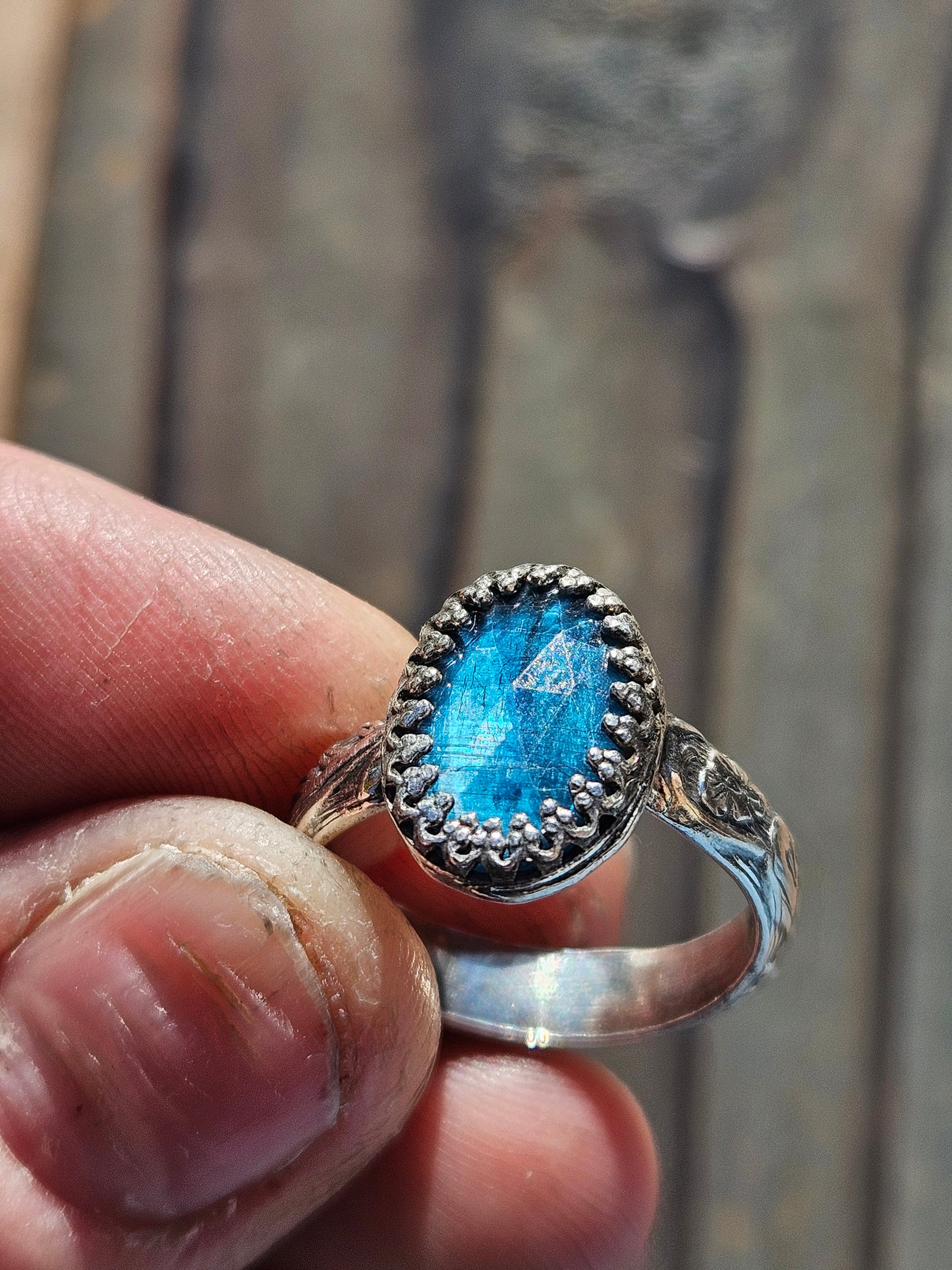 Blue  Kyanite Ring, Size 7