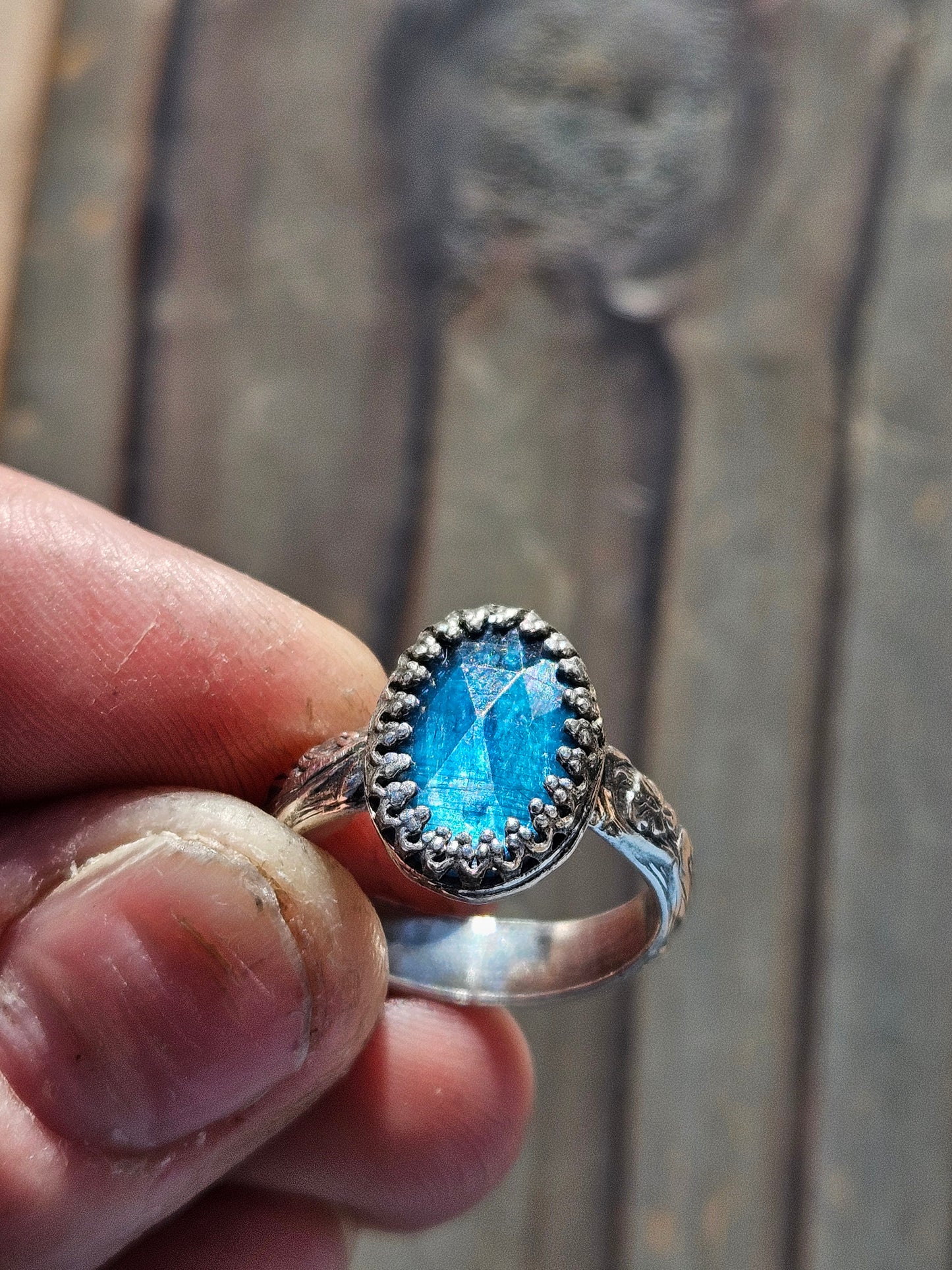 Blue  Kyanite Ring, Size 7