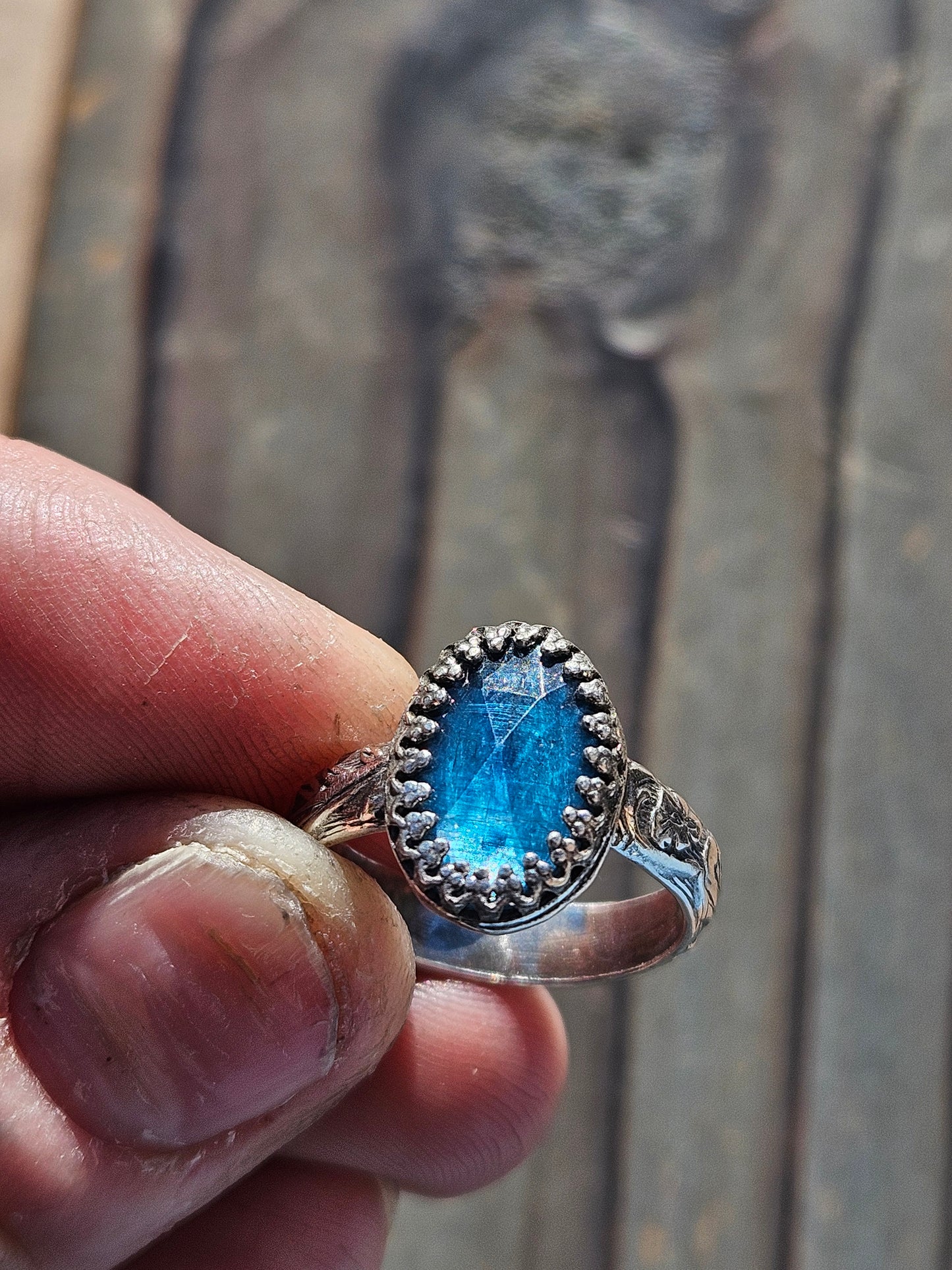 Blue  Kyanite Ring, Size 7