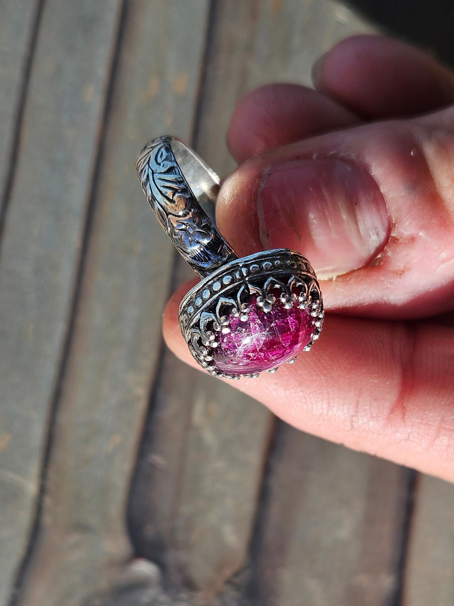 Star Ruby Ring, Size 8.5