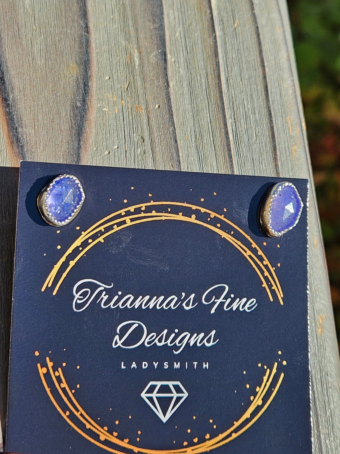 Tanzanite Stud Earrings