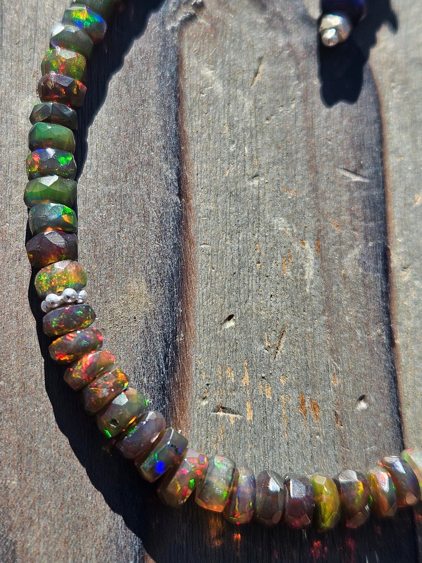 Black Ethiopian Opal Bracelet