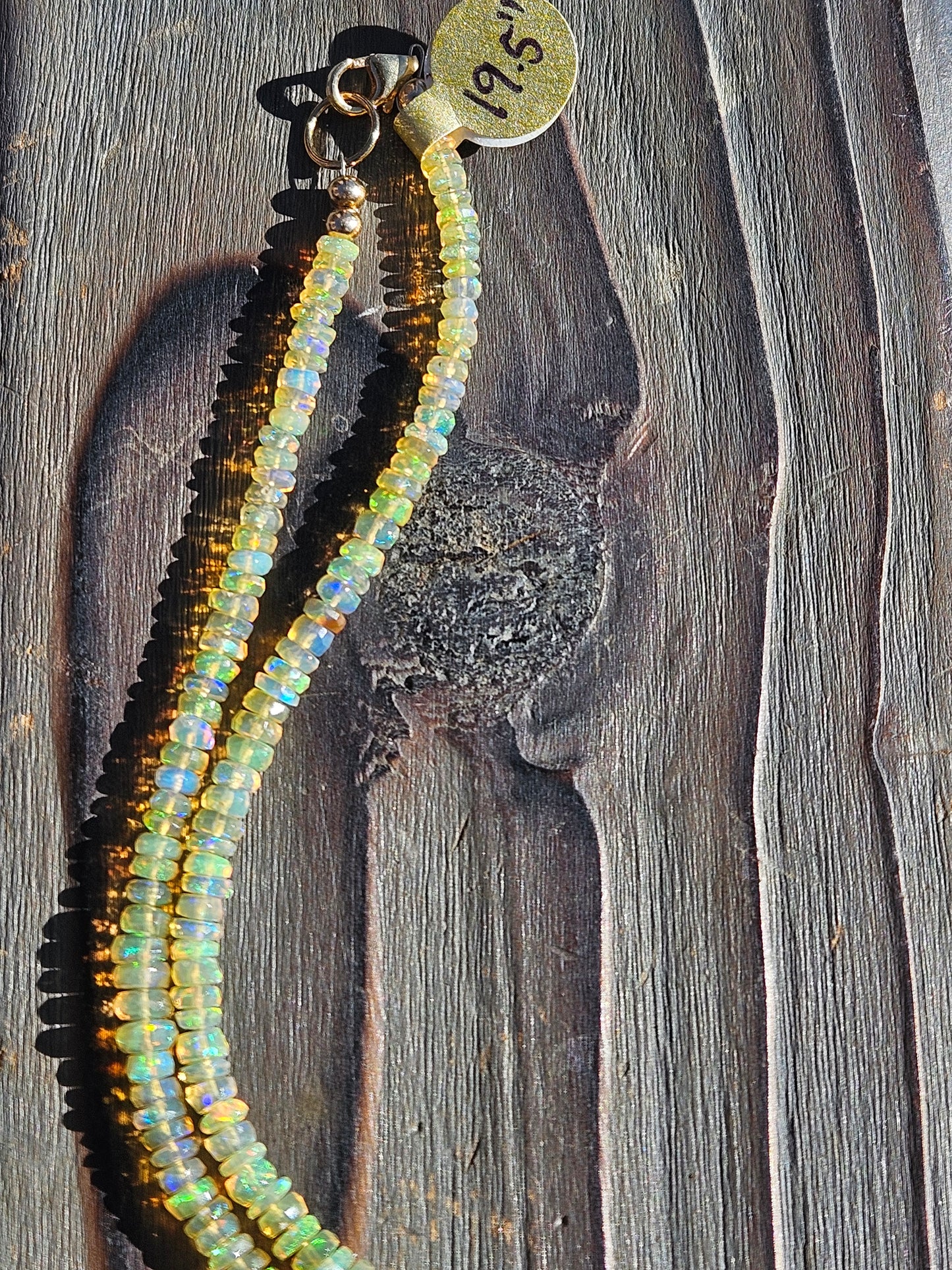 Ethiopian Opal Necklace, 19.5in