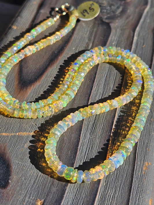 Ethiopian Opal Necklace, 19.5in