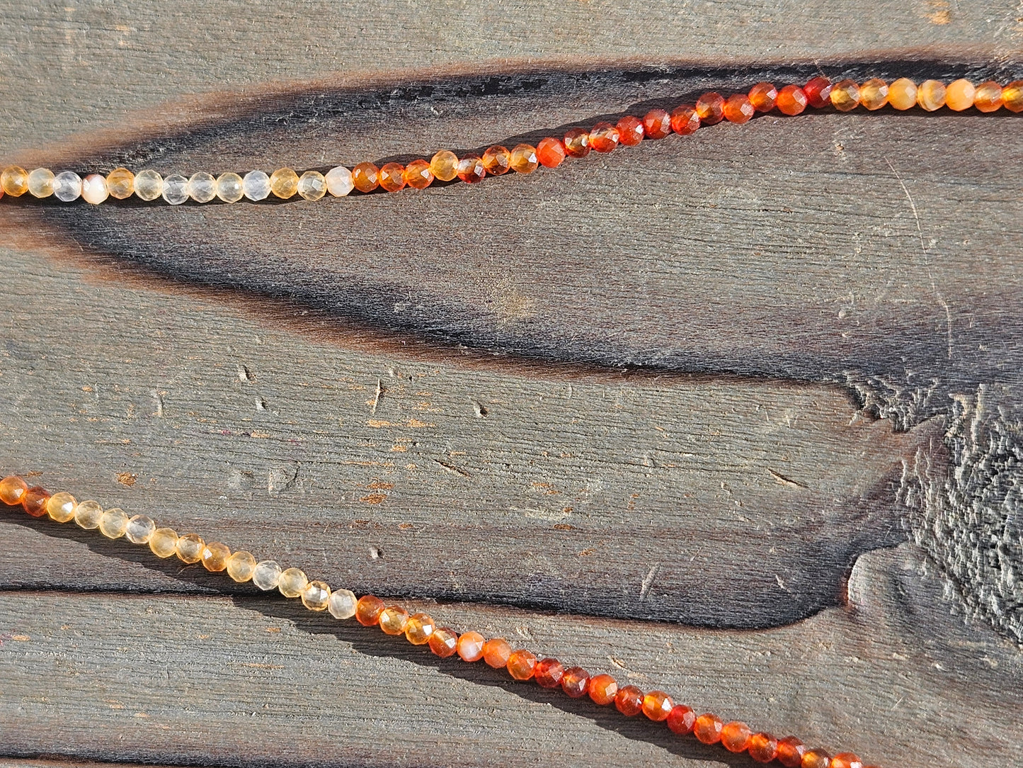 Carnelian Necklace, 15 +3in