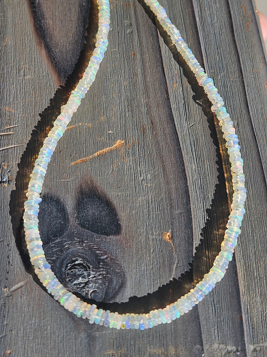 Ethiopian Opal Necklace, 17in