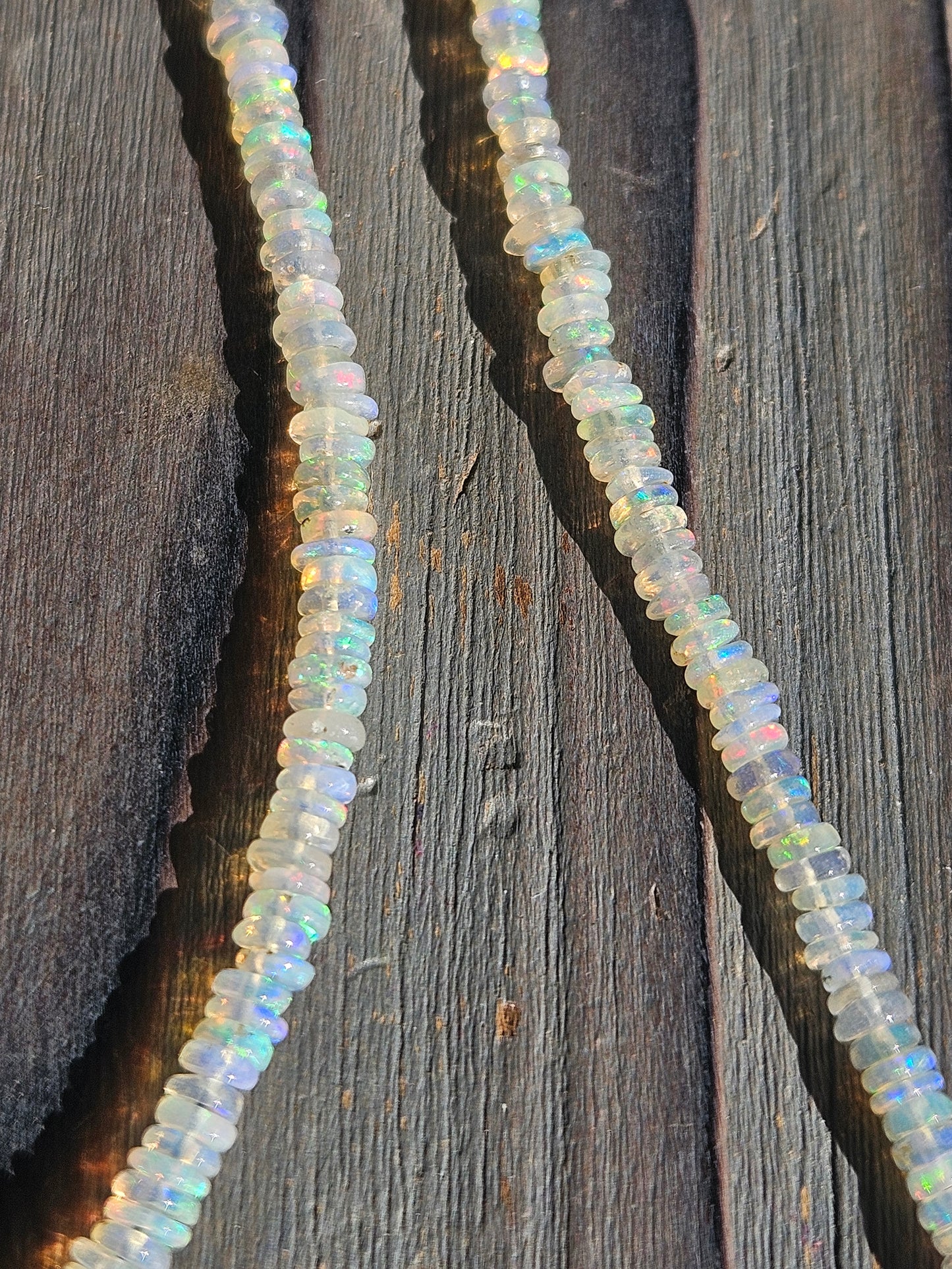 Ethiopian Opal Necklace, 17in