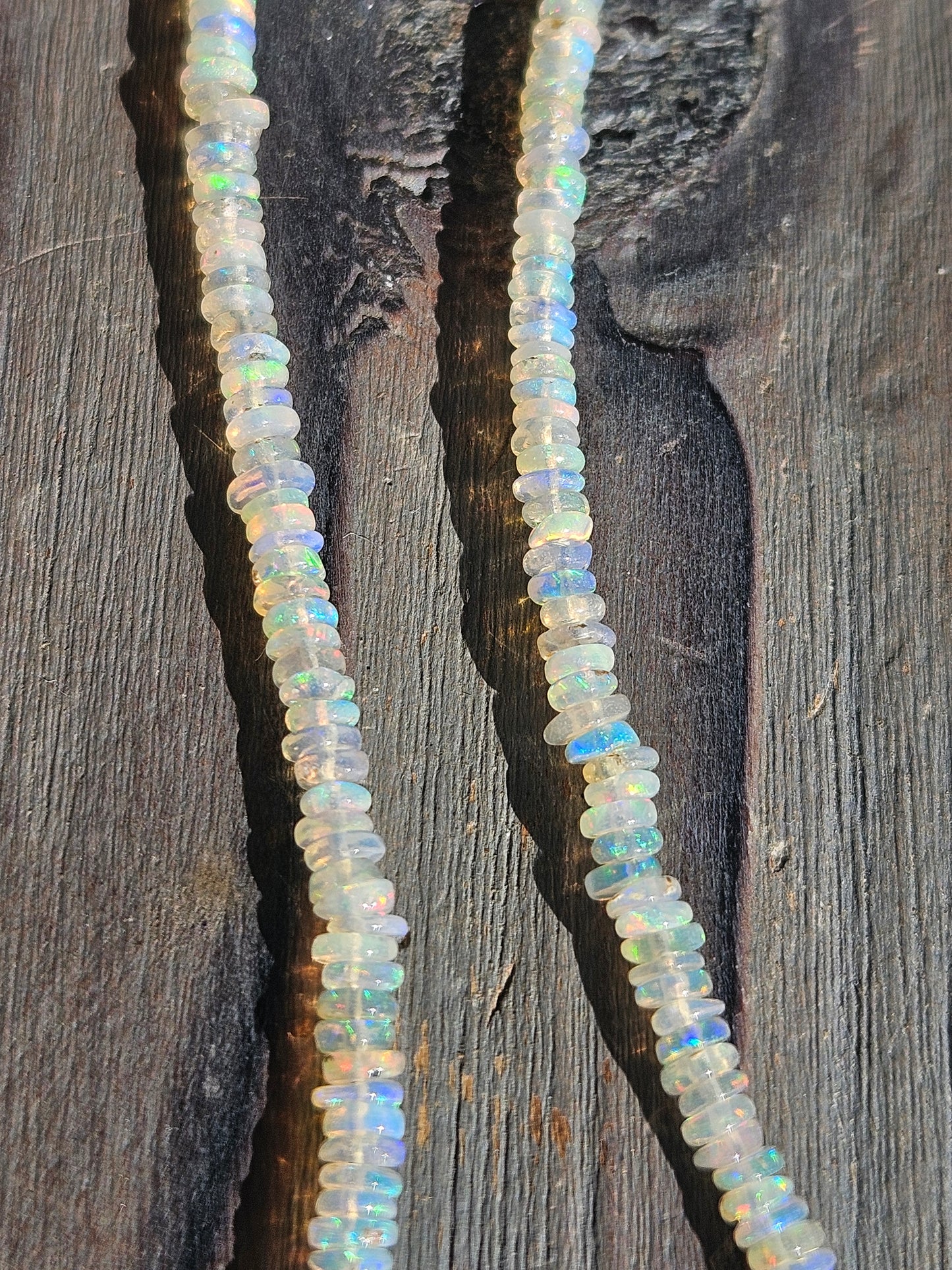 Ethiopian Opal Necklace, 17in