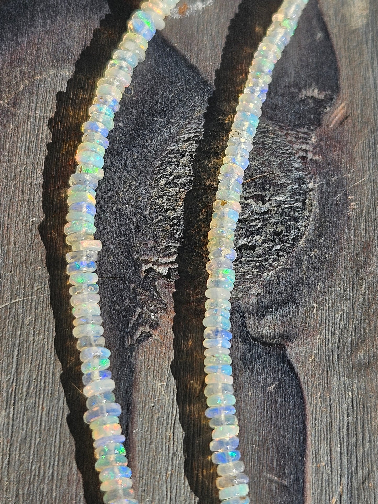 Ethiopian Opal Necklace, 17in