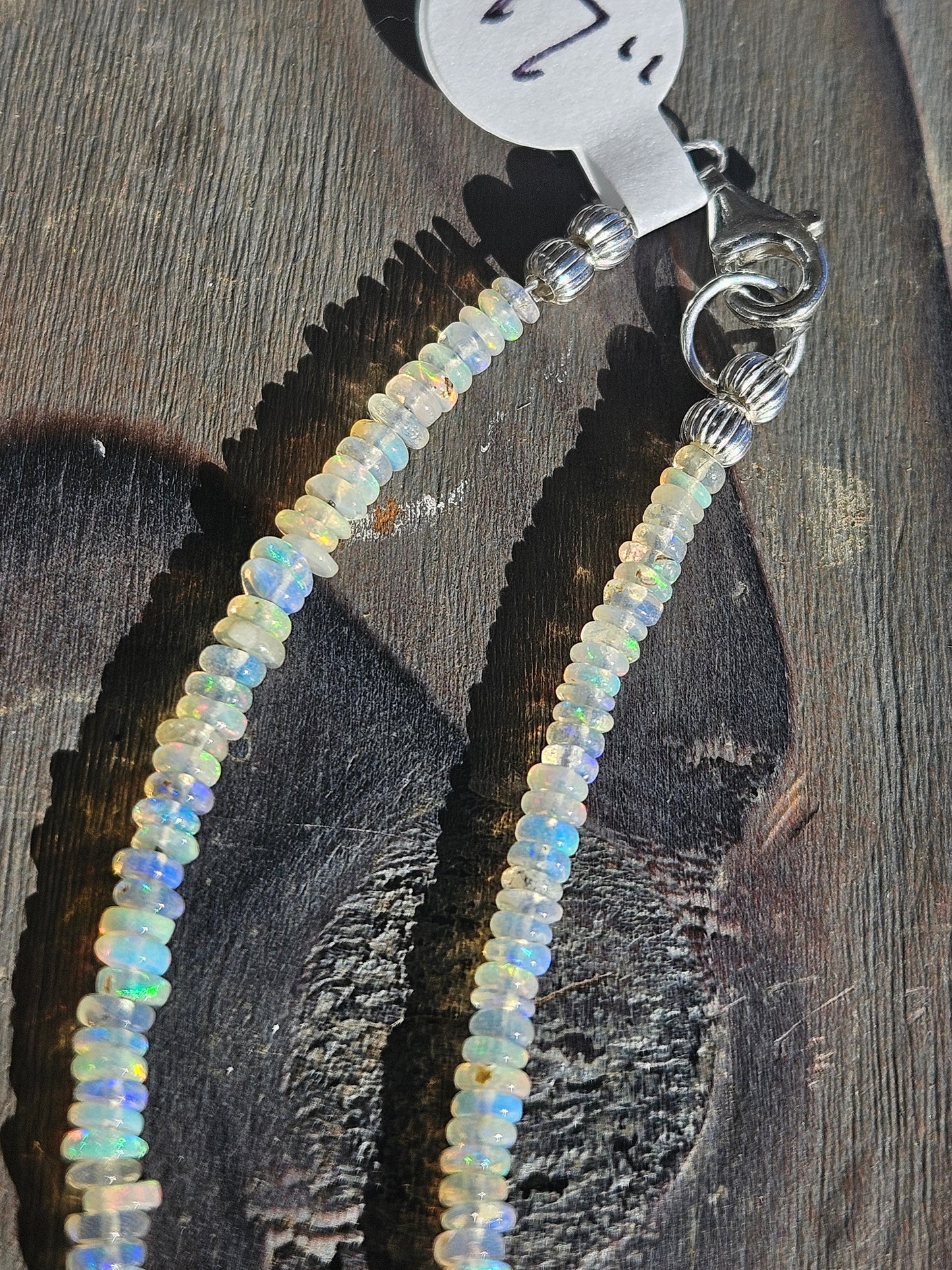 Ethiopian Opal Necklace, 17in