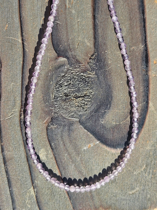 Lilac Amethyst Necklace, 16in