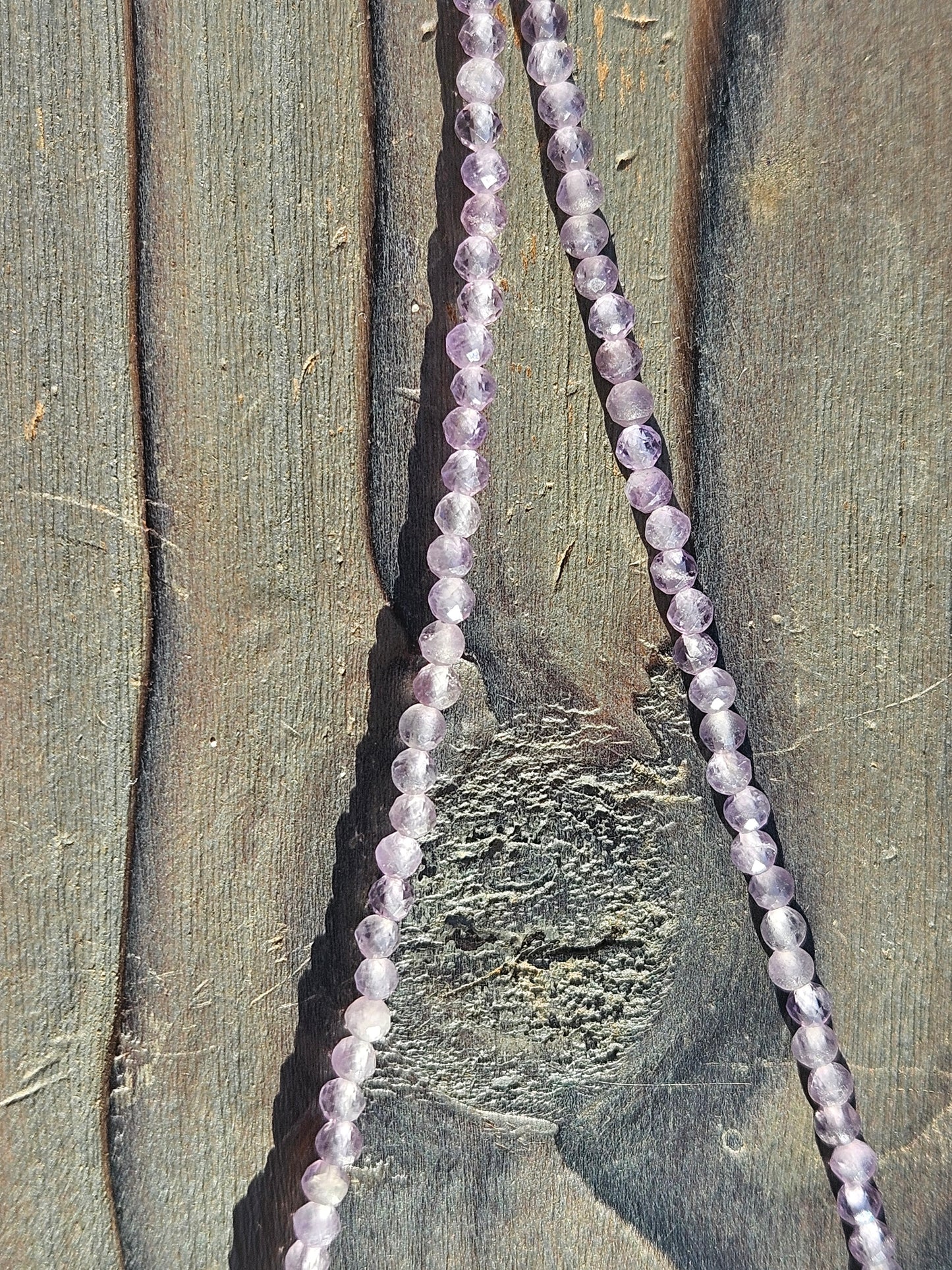 Lilac Amethyst Necklace, 16in