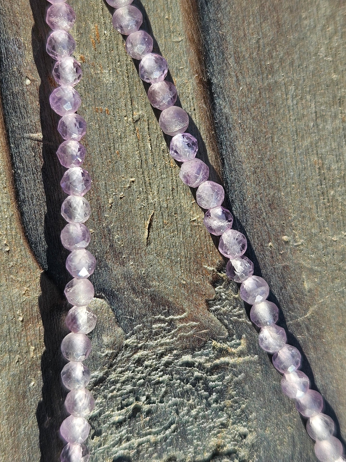 Lilac Amethyst Necklace, 16in