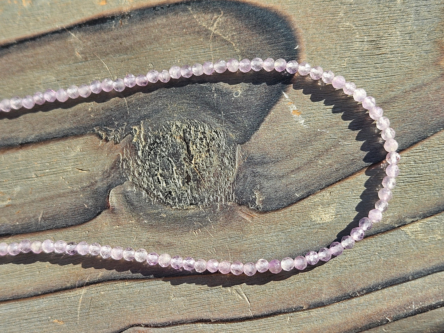 Lilac Amethyst Necklace, 16in