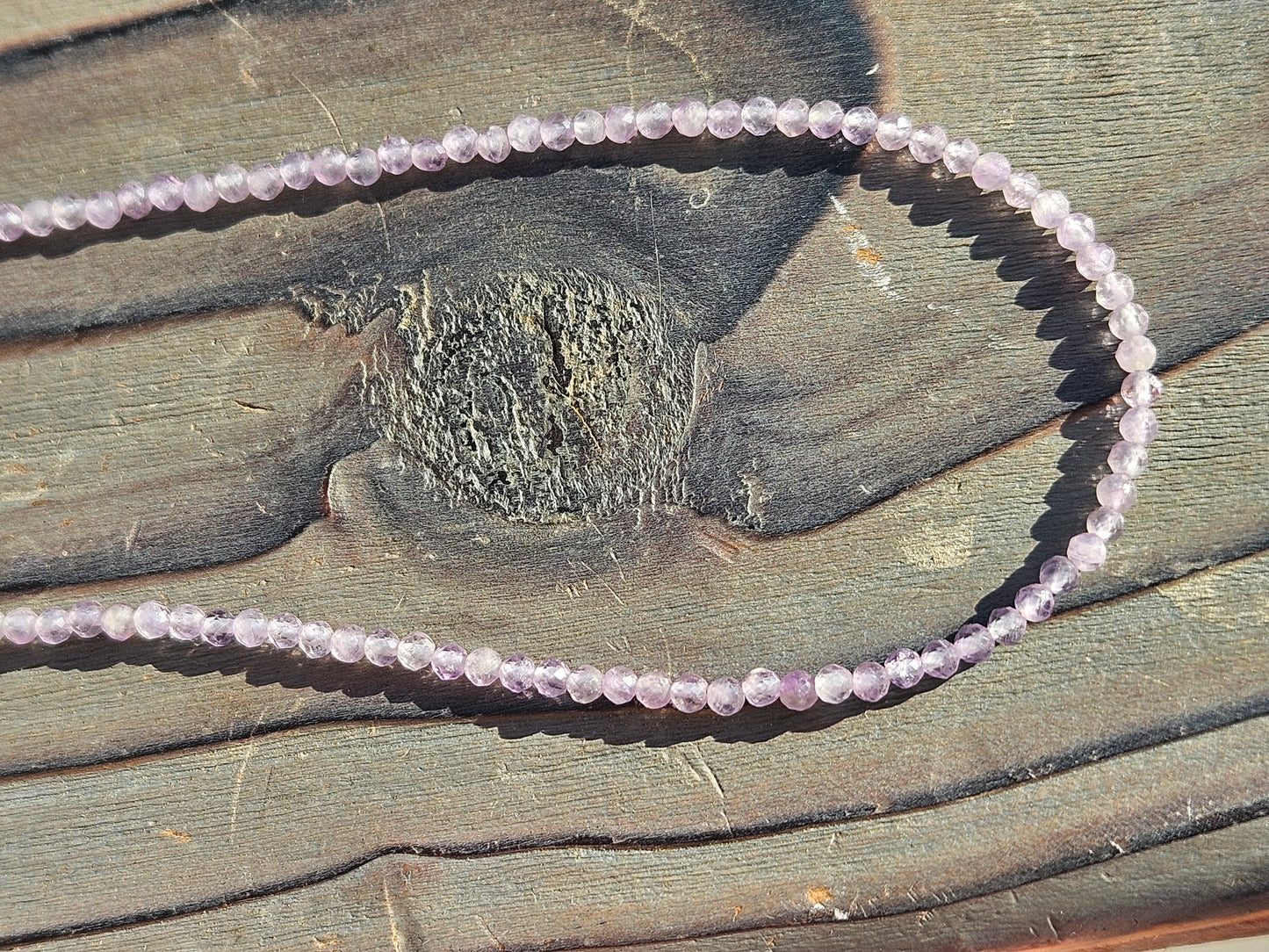 Lilac Amethyst Necklace, 16in