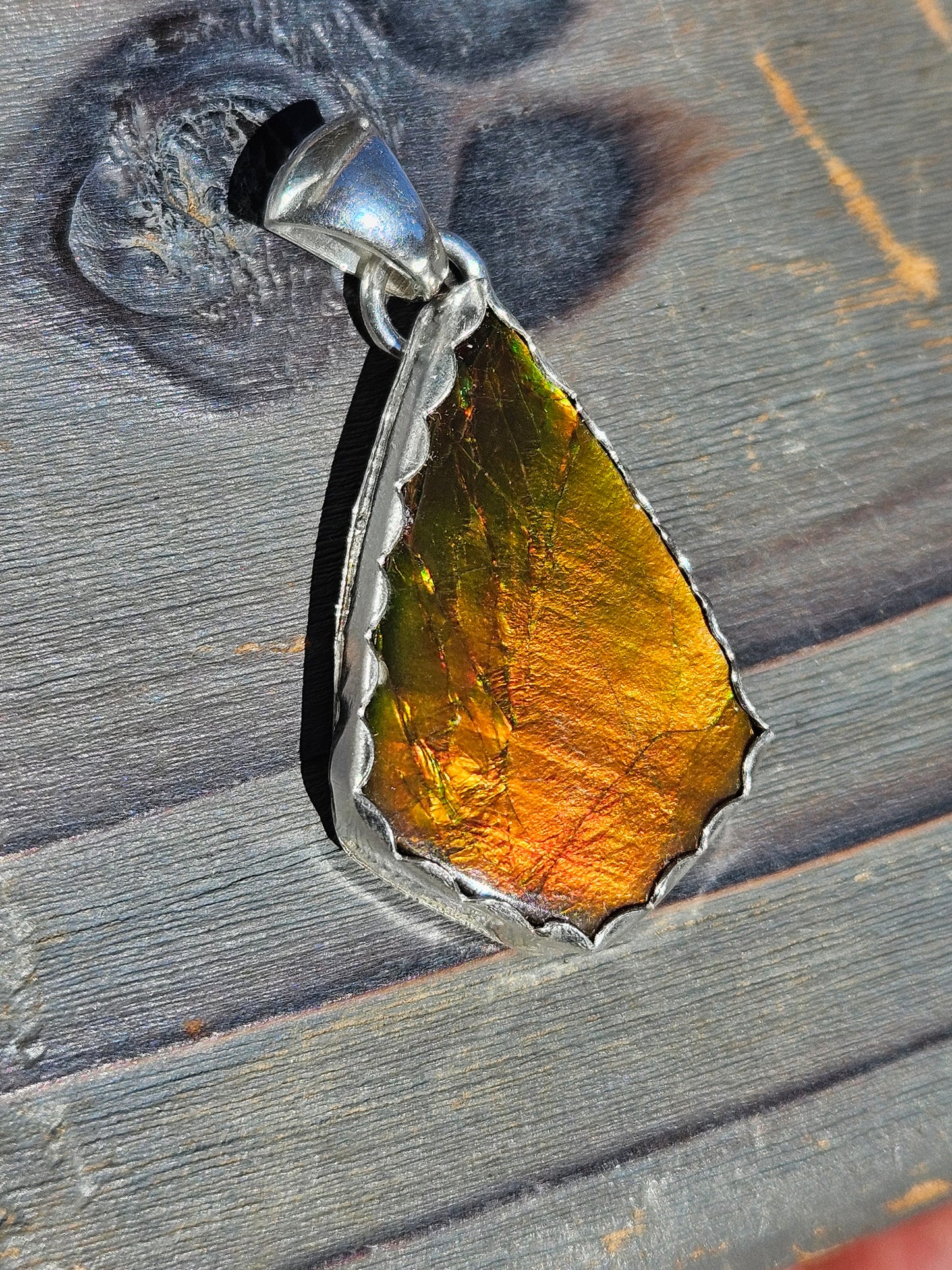 Ammolite Pendant