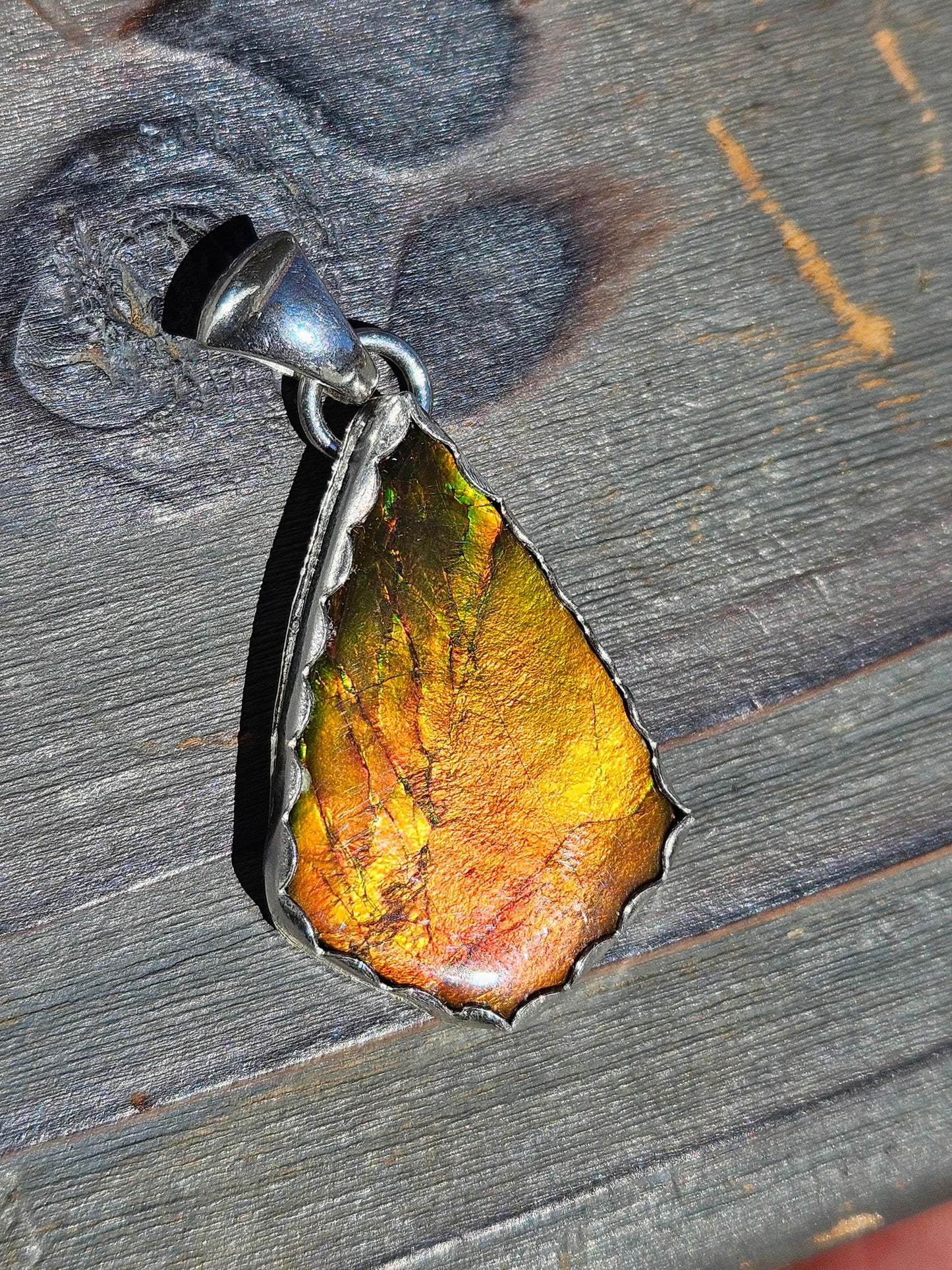 Ammolite Pendant