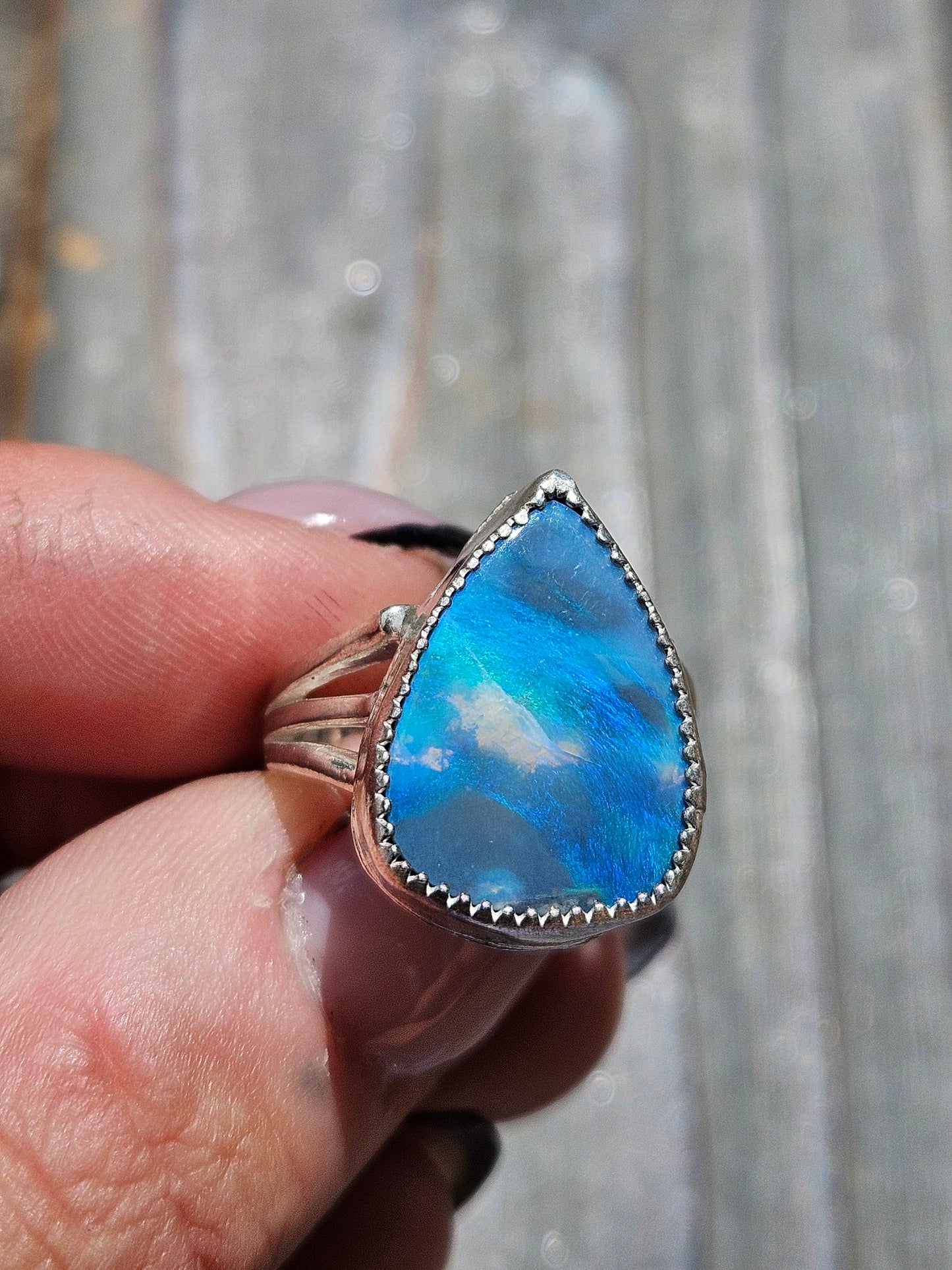 Australian Opal Ring, Size 7
