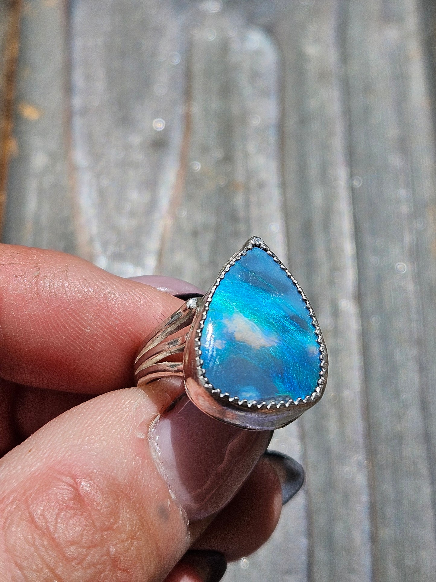 Australian Opal Ring, Size 7