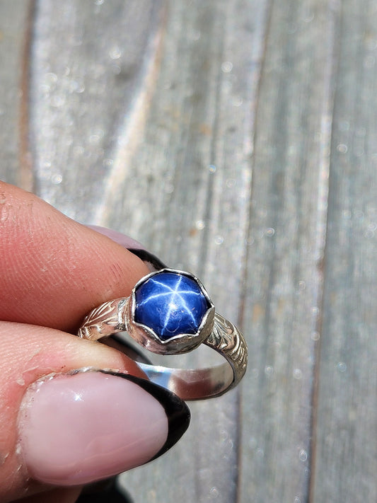Star Sapphire Ring, Size 6