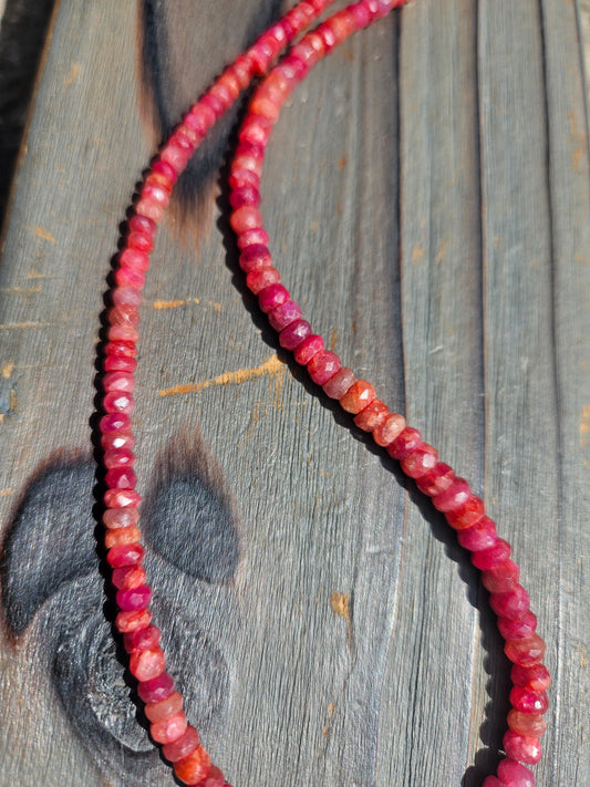 Ruby Necklace, 19in