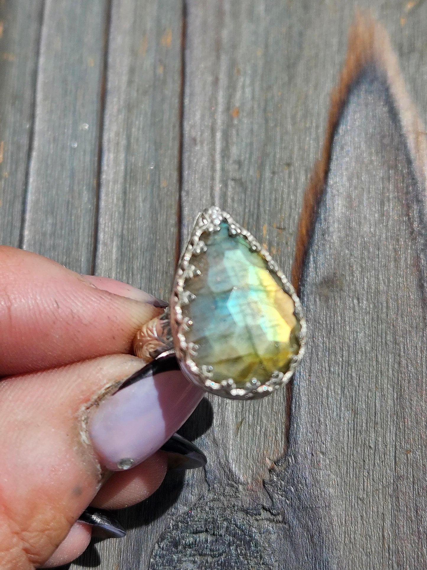 Labradorite Ring, Size 8