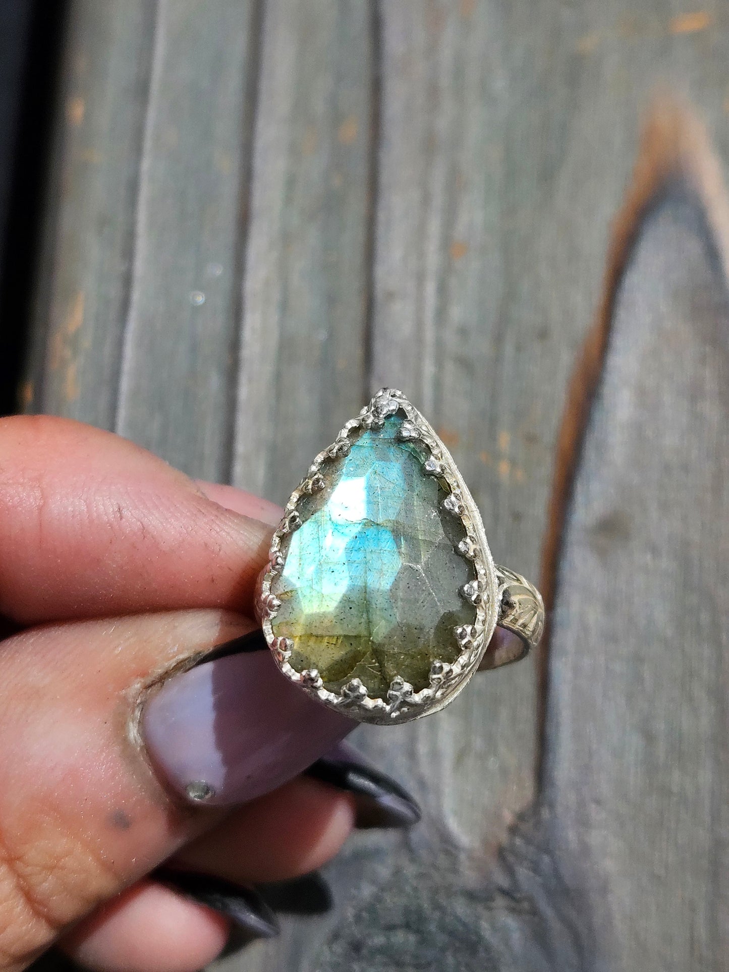 Labradorite Ring, Size 8