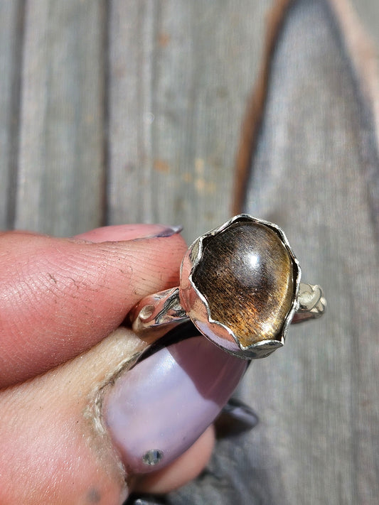 Brown Sapphire Ring, Size 6