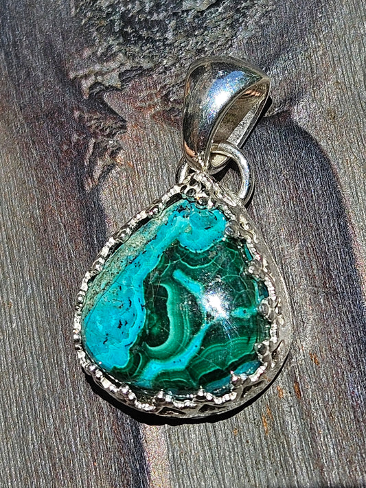 Malachite Chrysocolla Pendant