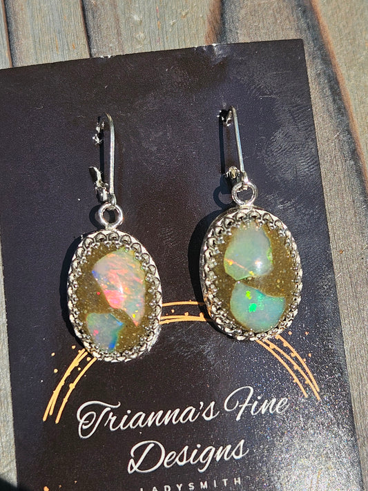 Galaxy Opal Earrings