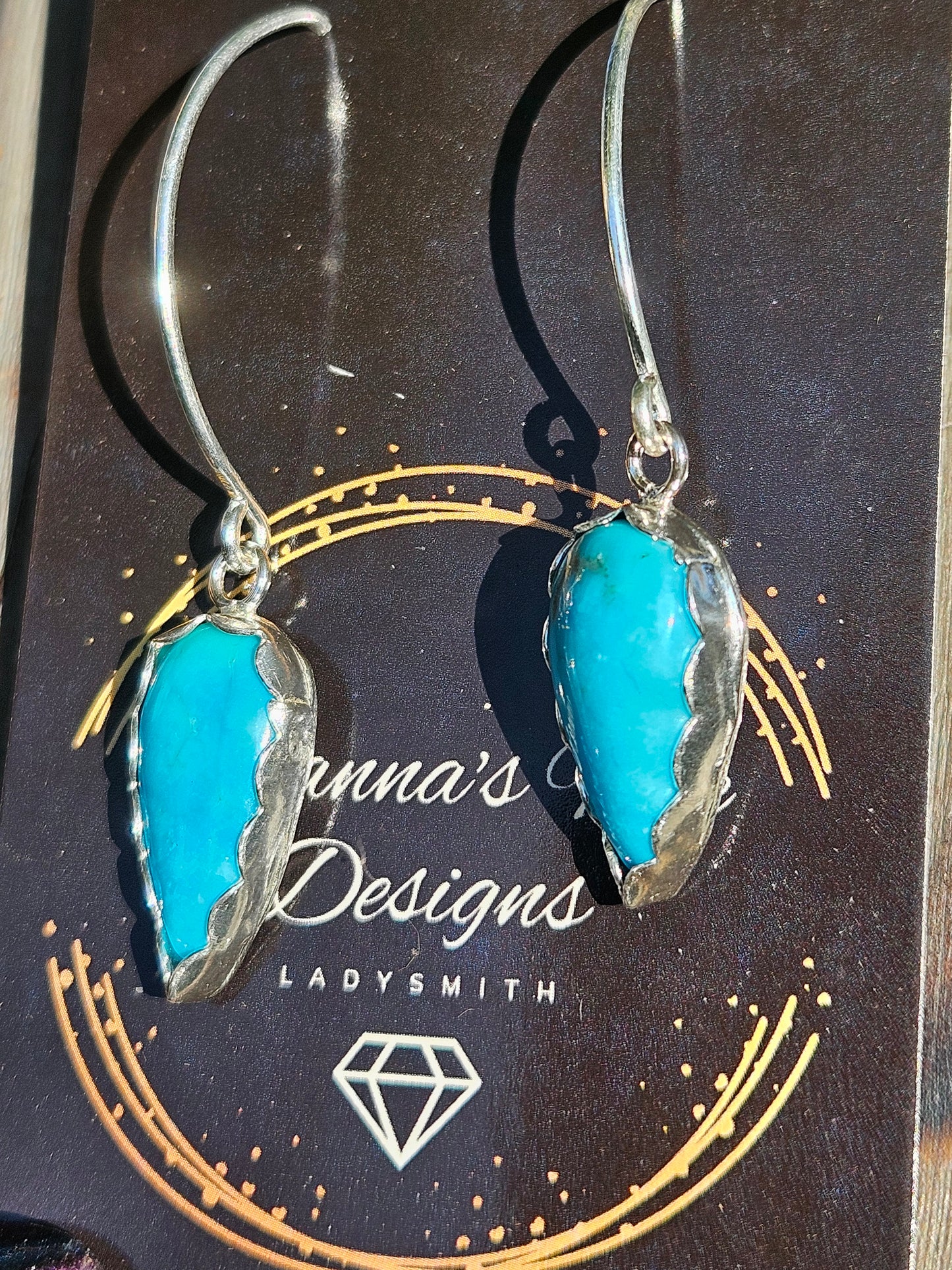 Sleeping Beauty Turquoise Earrings