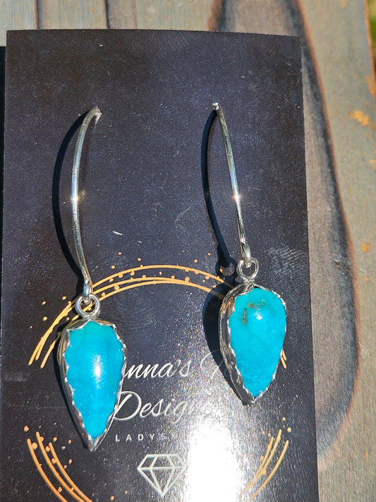 Sleeping Beauty Turquoise Earrings