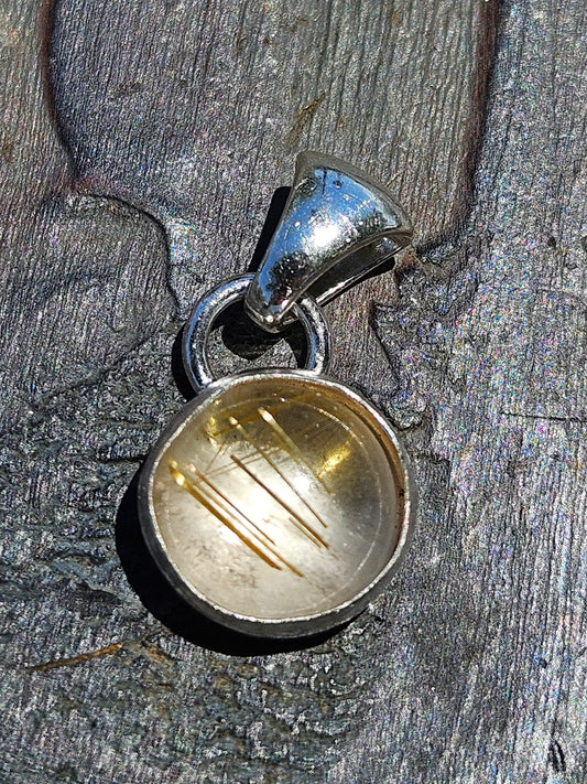 Golden Rutile Quartz Pendant