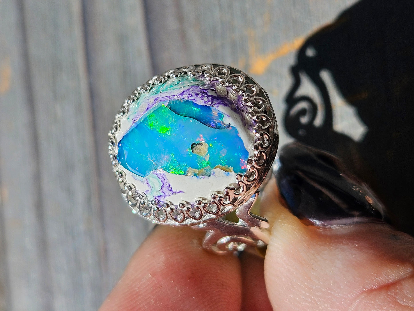 Galaxy Opal Ring Size 9