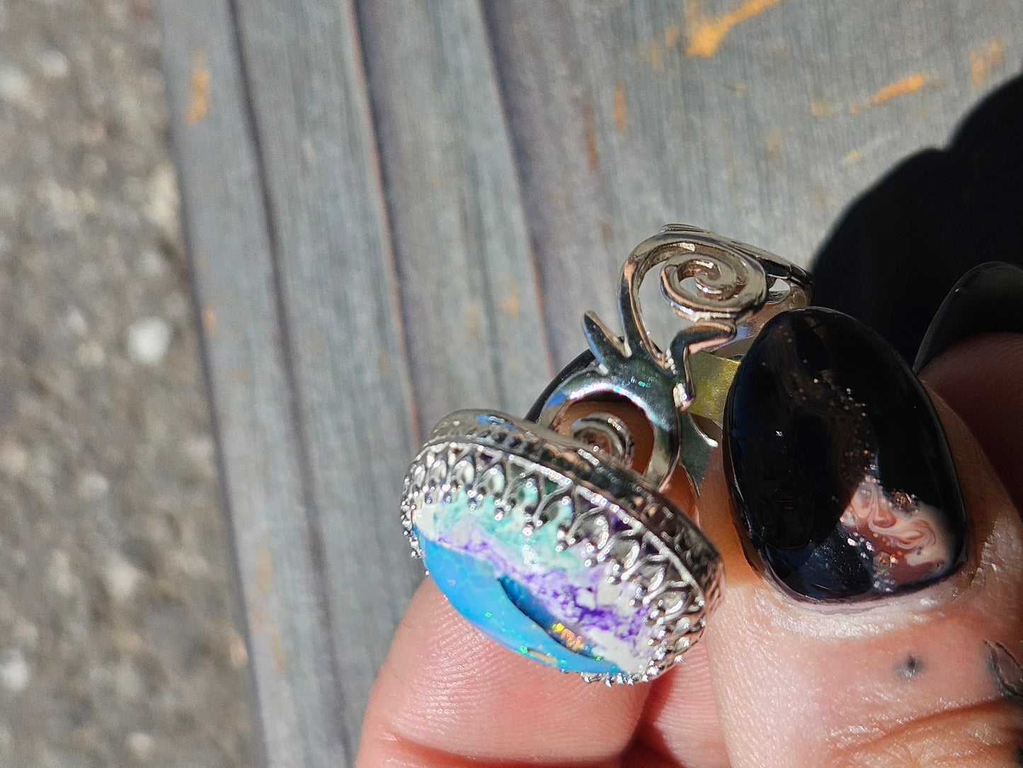 Galaxy Opal Ring Size 9
