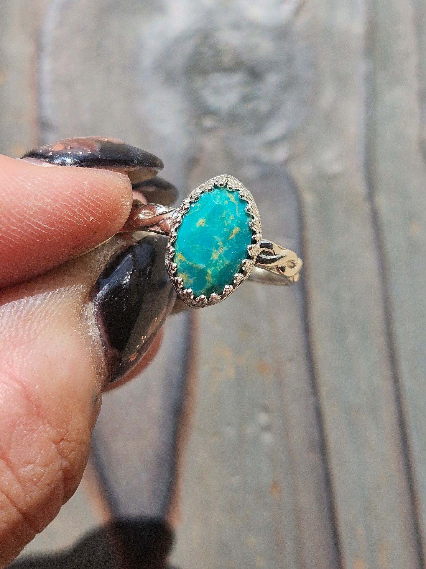 Heubi Turquoise Ring, Size 6