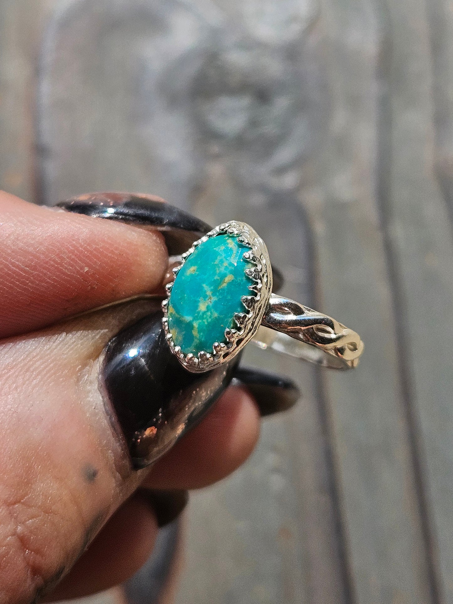 Heubi Turquoise Ring, Size 6