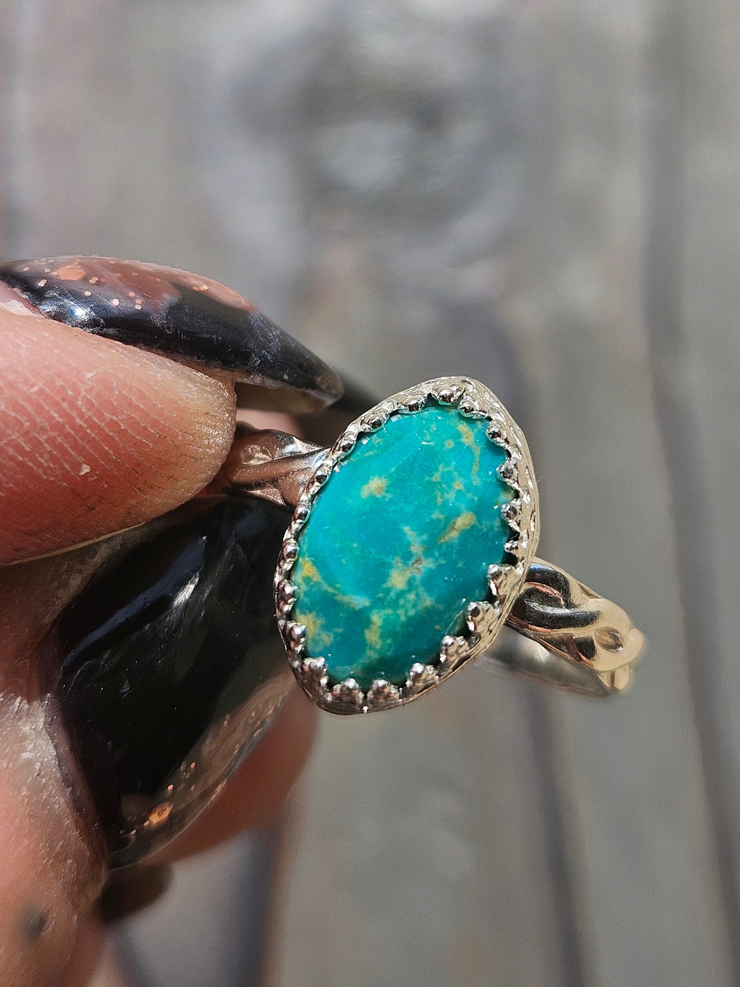 Heubi Turquoise Ring, Size 6