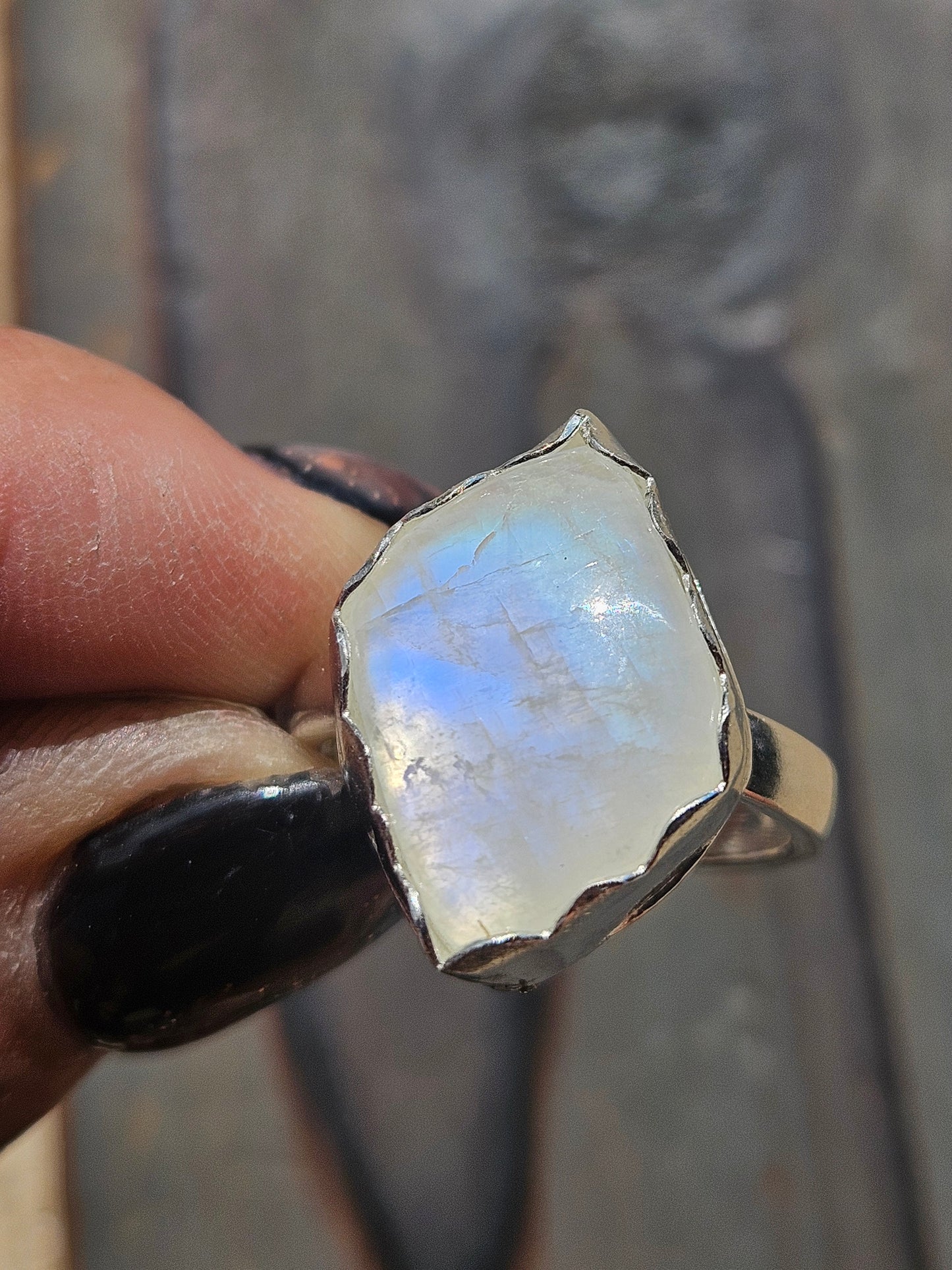 Moonstone Ring, Size 7