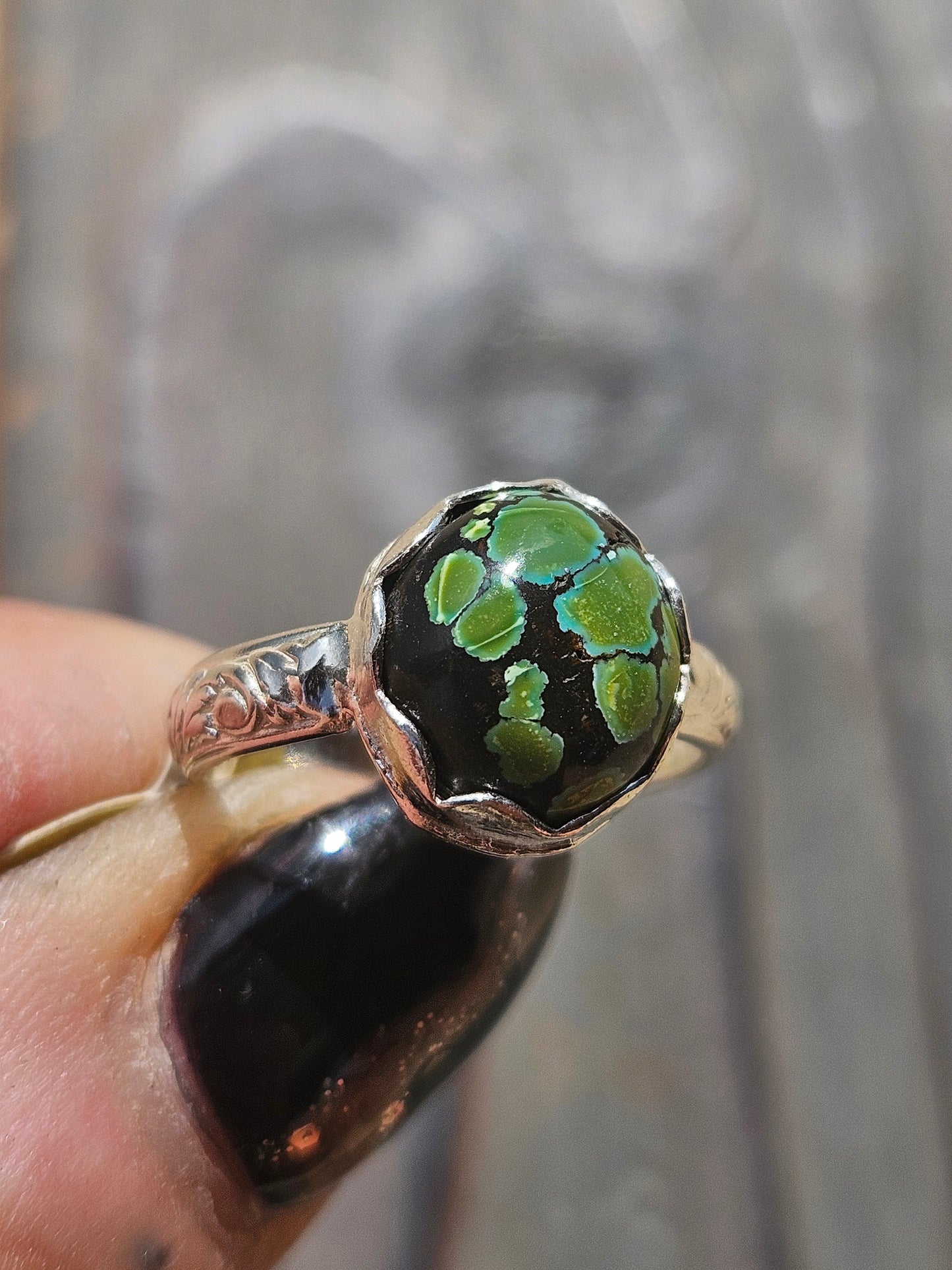 Heubi Turquoise Ring, Size 6.5