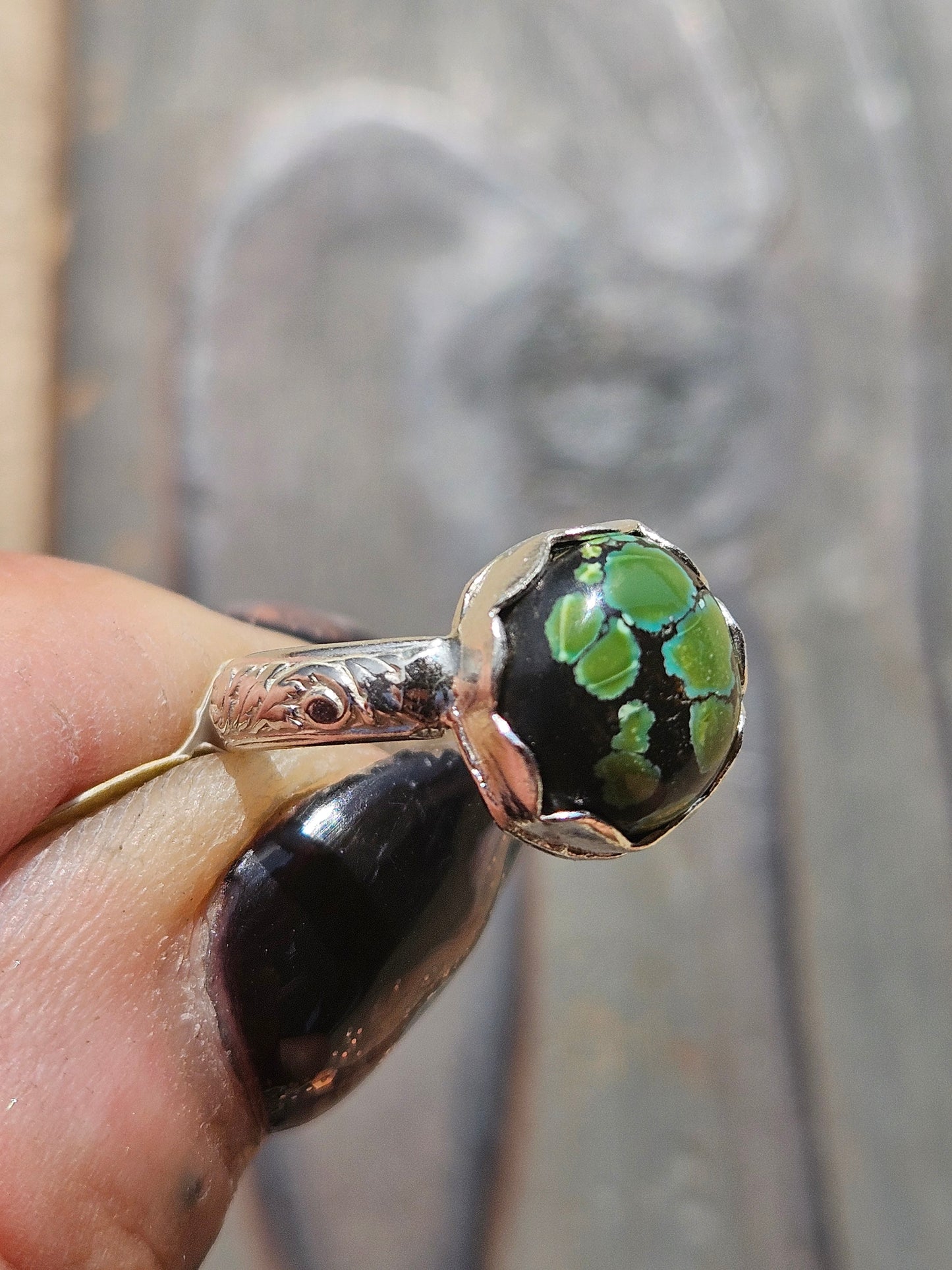 Heubi Turquoise Ring, Size 6.5