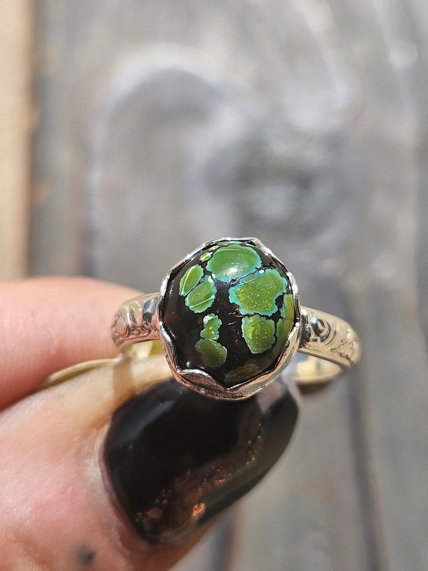 Heubi Turquoise Ring, Size 6.5